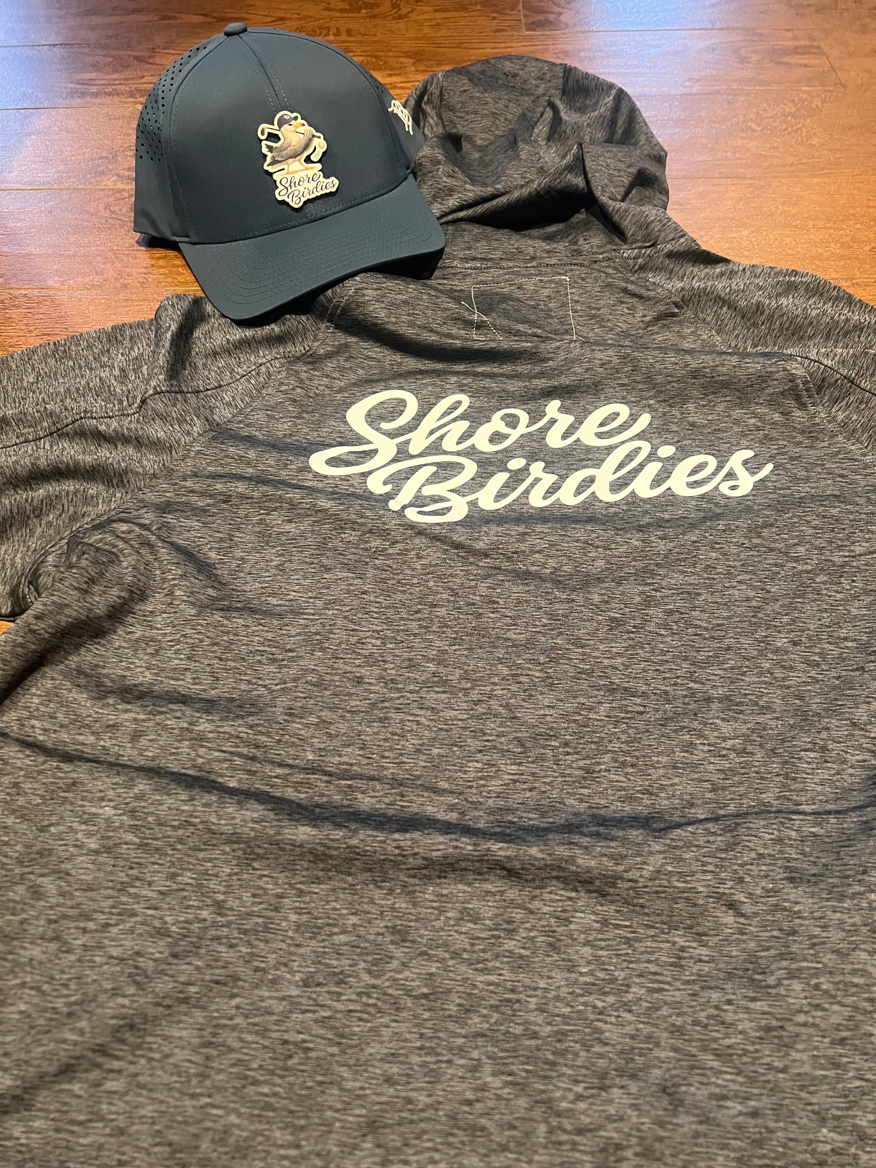 Shore Birdies Performance Hoodie Charcoal